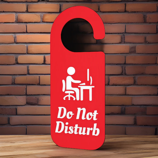 Choose from 30+ styles of 3D-printed door hanger signs