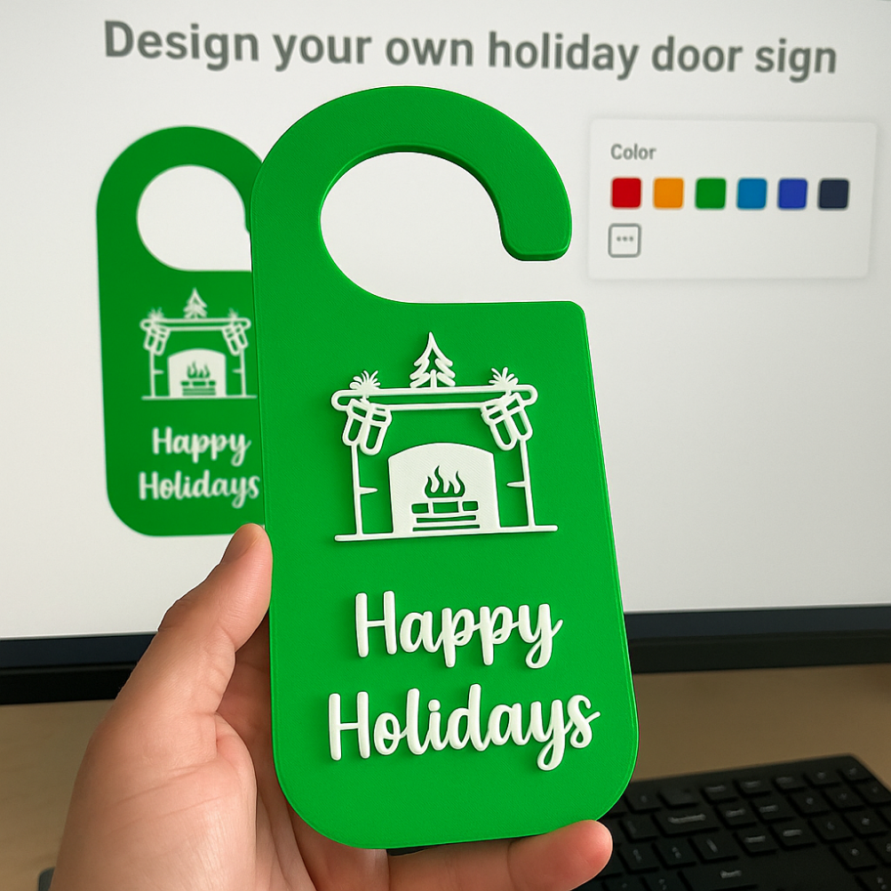 Customize Your Holiday Door Hanger