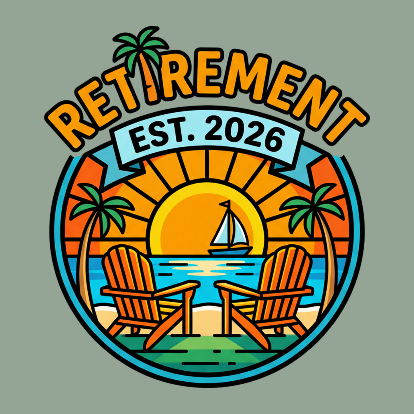 Retirement Established 2026 T-Shirt