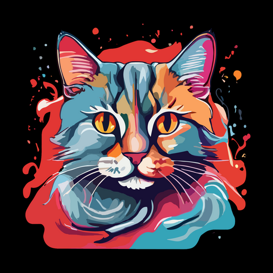 Watercolor Cat T-Shirt