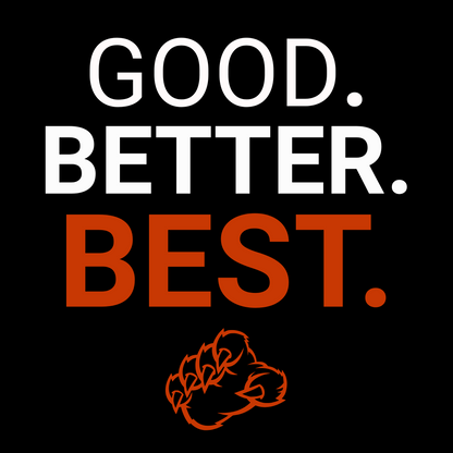 Chicago Football Good Better Best with Bears Claw