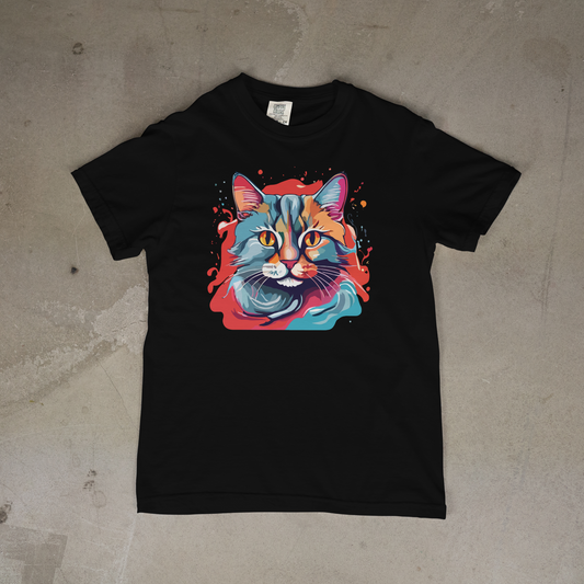 Watercolor Cat T-Shirt
