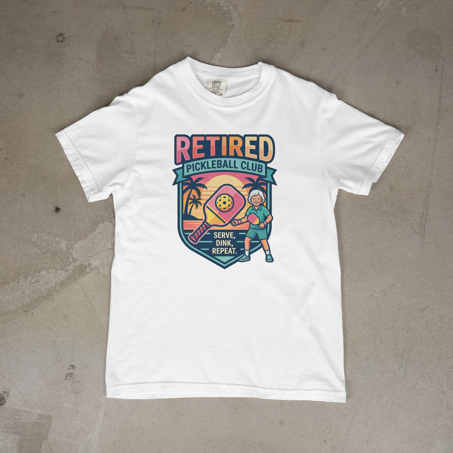 Retired Pickleball Club Ladies T-Shirt