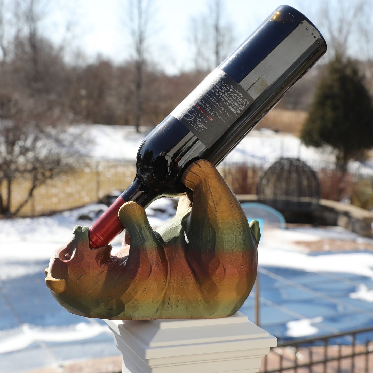 Tipsy Bear Wine Holder